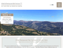 Tablet Screenshot of hotel-bel-horizon.com